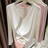 Shawl Sun Protection Cardigan Women's Summer Ice Silk Outer Skin Clothes Blouse Thin V-neck Jacket