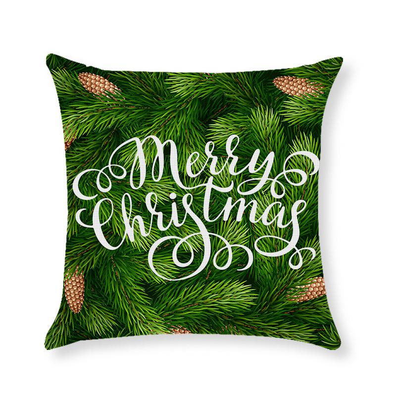 Home Christmas Throw Pillow Cover Holiday Home Cushion Cushion Cover Sofa Side Sleeping