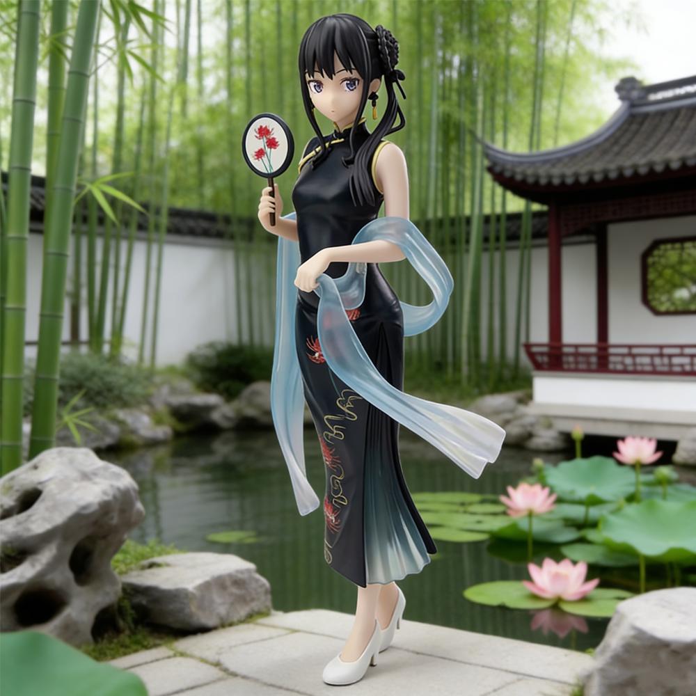 1pc Classic Cheongsam Girl Figure — Atmospheric Desktop & Car Decor Collectible Statue, Must-Have Gift for Birthdays & Festivals