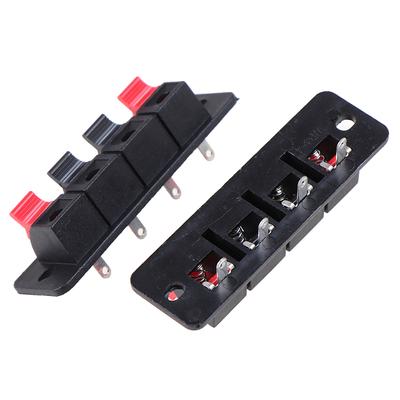 2 Stücke 4 Position Federstecker Audio Lautsprecher Terminal Terminal Clip
