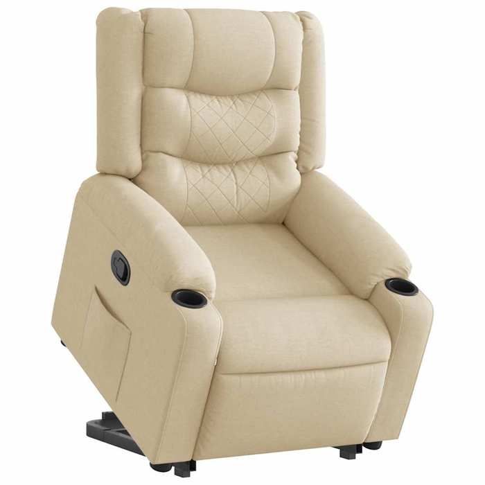 VidaXL Fauteuil inclinable Crème Tissu 3310266