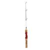 Ice Fishing Rod Wooden Grip Solid Structure Lightweight Portable Mini Fishing Pole for Freshwater Sea Surf Fishing