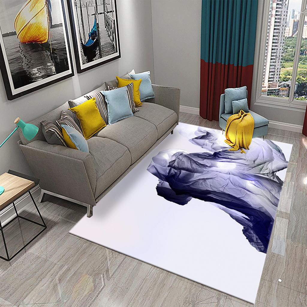 Rainbow Geometry Carpet Colorful Rug for Teen Adults Modern Abstract Geometric Art Rugs Bedroom Living Room Area Decor Floor Mat