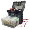 FTK Multifunctional Fishing Tackle Storage Box, Bait Accessories Suitcase, Fishing Toolbox, Portable Crafts Storage Box
