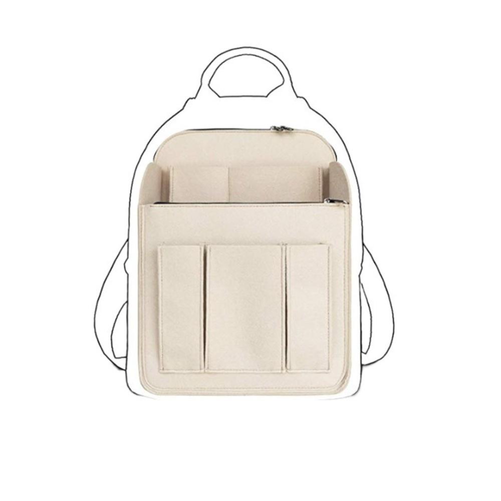 Multi-Pocket Backpack Organizer Insert Multi layer Storage Bag Portable Rucksack Insert  Unisex