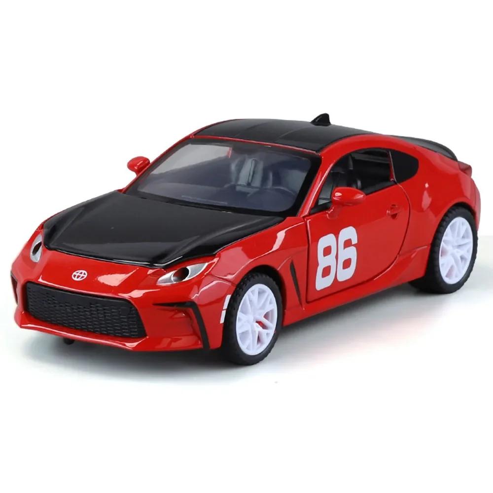 1:32 GR86 M4 Toys Models Cars Alloy Diecasting Miniature Car Toy Light Music Wheel Pull Back Vehicles for Toddler Kids Gifts