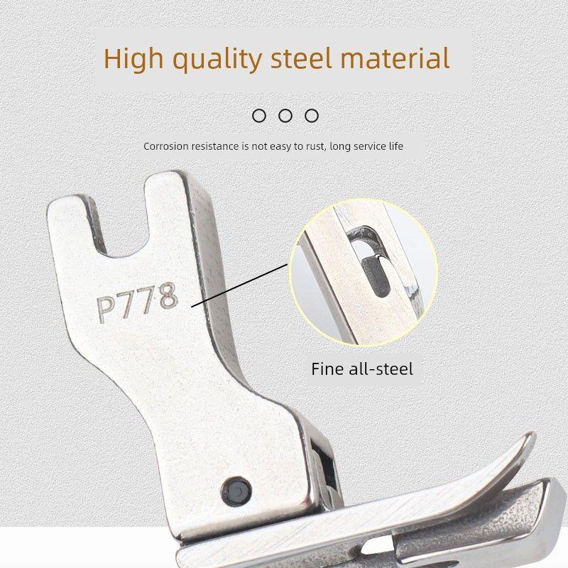 Machine Flat Upper Collar Special Presser Foot Handy Gadget P778 Industrial Sewing Machine Shirt Upper Collar Special High and Low Pressure Foot