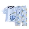 Toddler Boys Girls Summer Cartoon Printed Short Sleeved Tops And Shorts 2PC Children Outfits Suits, 4-5 Years