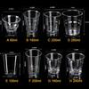 50pcs Plastic Disposable Dessert Cups Mini Size Reusable Muffin Cup  Decorating Tools