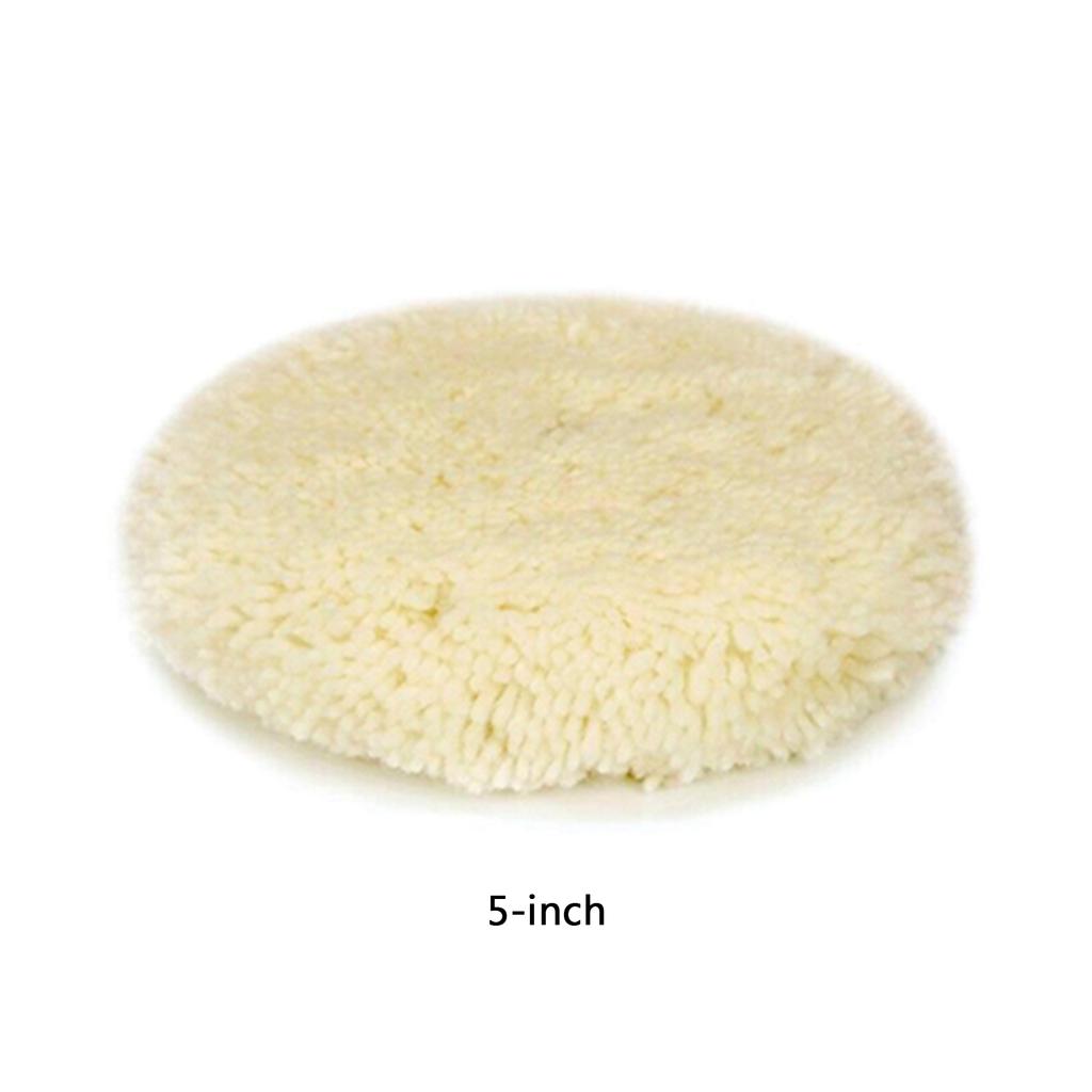 2 Stück Polierpads Naturwolle Polierpad Set Polierscheibe für Compound Schleifen Autopflege Karosseriereparatur Polieren &