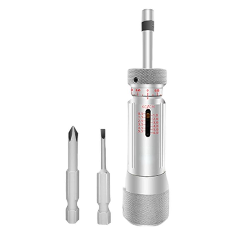 

Регулируемая динамометрическая отвертка с вытравленной шкалой, эргономичной металлической рукояткой для точной затяжки в электронике и при ремонте дома