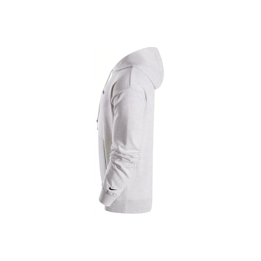 Nike Dri-Fit Solid Hoodie With Drawstring, Quick-Drying Casual Sweatshirt Men Tops Summit-White FN3396-025