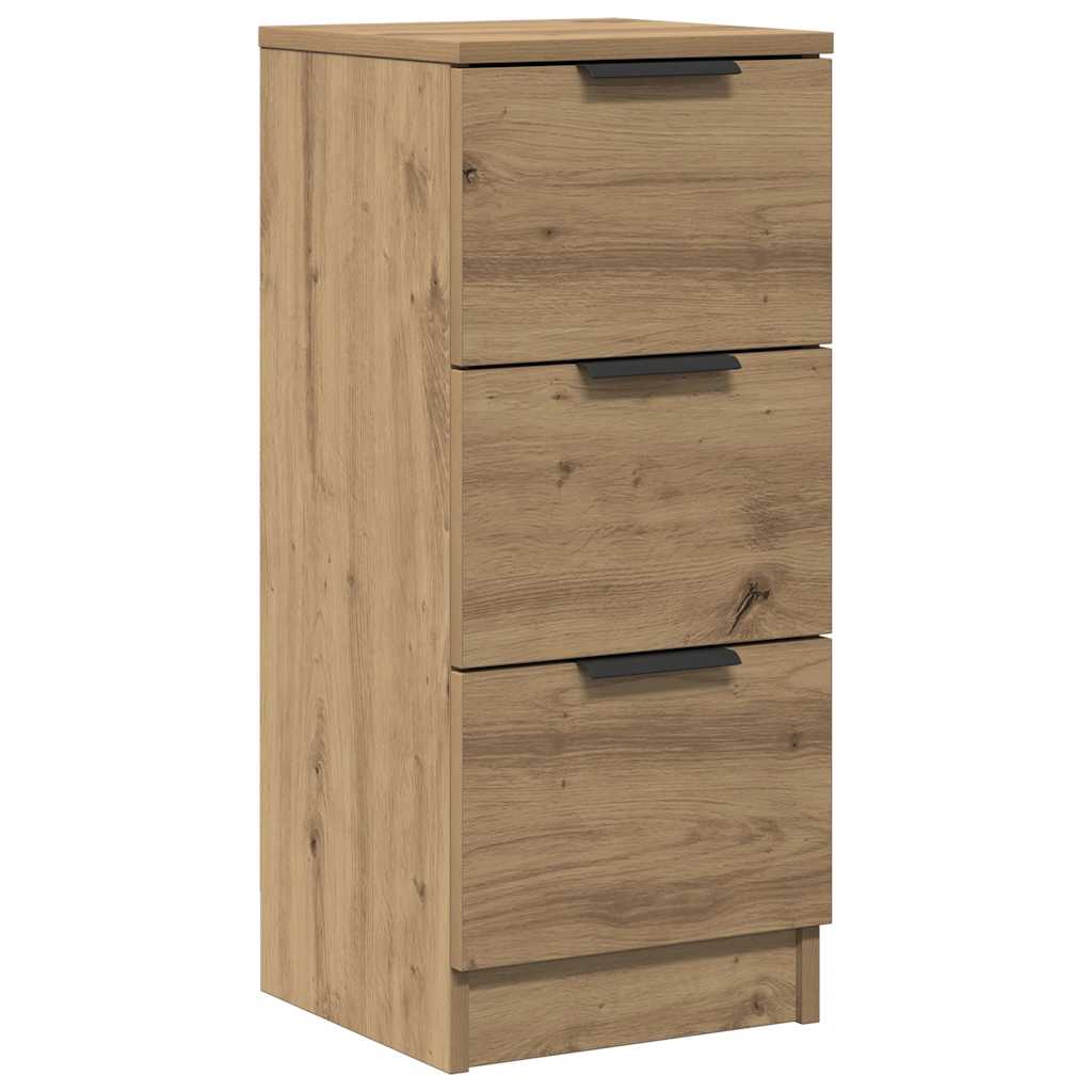 Moderner handgefertigter Eichenschubladen-Sideboard, Flur-Aufbewahrungsschrank mit Schubladen 30x30x70 cm