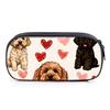 Hot Sales Dog Rottweiler Print Layered 3D Cartoon Fabric Pencil Case & Pen Bag Best Gift for Boys/Girls School & Office Use