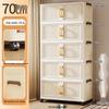 Folding Multi-Layer Plastic Storage & Wardrobe Cabinet for Kids and Households