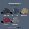 Zhenyueqi Retro Washed Faded Baseball Cap with Coconut Tree Embroidery