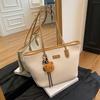 Large-capacity bag women's new casual shoulder bag high-end college student class commuting tote bag