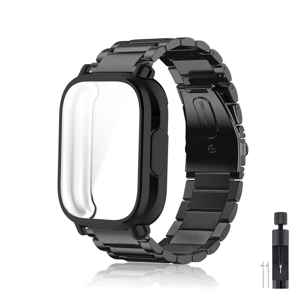 Case+Luxury Metal Strap For Redmi Watch 5 Active TPU Soft Case For Xiaomi Redmi Watch 5 Lite Stainless Steel Watchband Correa