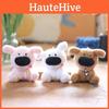 Plush Short Ultrasoft Dog Keychain Bag Charm Stuffed Animal Room Decor Kids For