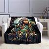 Indigenous American patterns digital-printed polyester Bedroom velvet flannel cover blanket Fleece soft cover blankets for beds