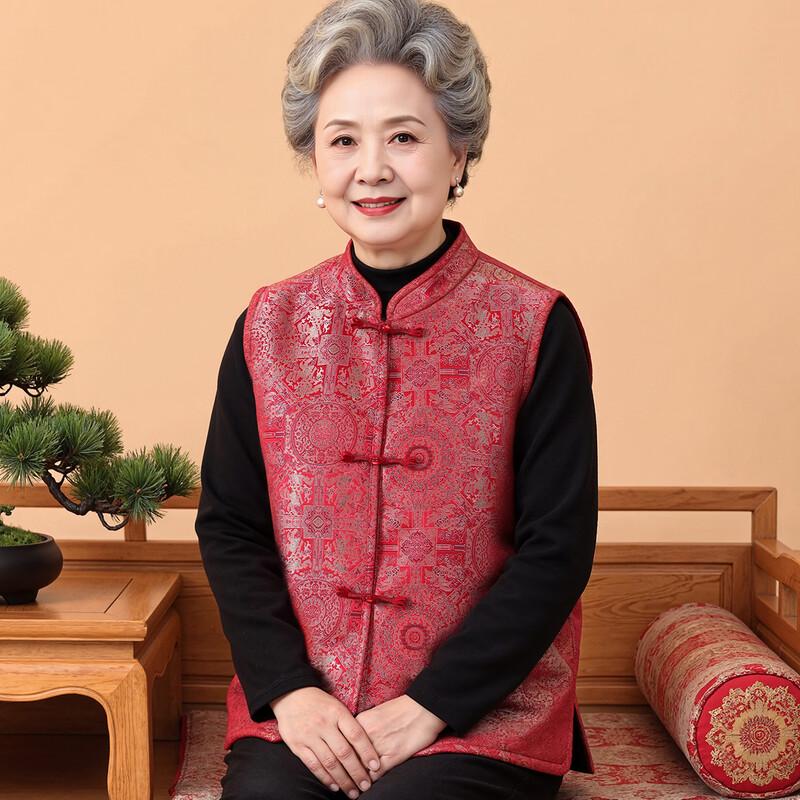 New Chinese Style Thickened Fleece Vest for Women