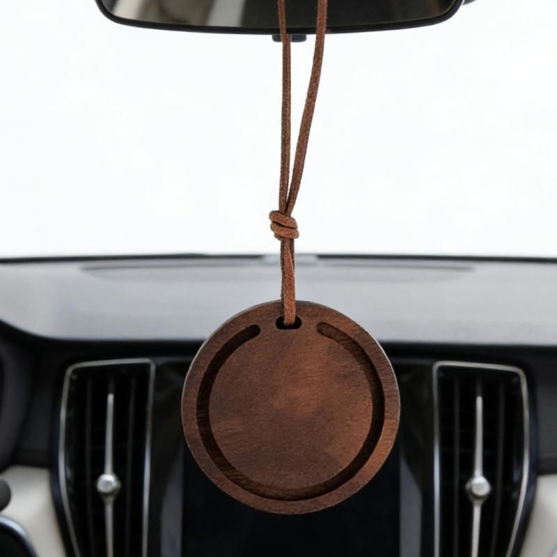 Set Of 2 Improved Wood Car Scent Disks With Simple Attachment Design And variable Scent Feature