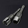 2pcs Hex Wrench Socket Wrench 6.35mm Hex Handle Socket Adapter Screw for Electric Tools Slot Electric Screwdriver