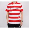 Nike Sportswear Swoosh Striped Short Sleeve Polo Shirt Men Tops Red White CJ4910-657
