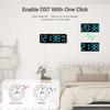 LED Desk Alarm Clock Digital Alarm Clock Multifunctional Electronic Wall Clock USB Charging Bedside Alarm Clock for Home Office