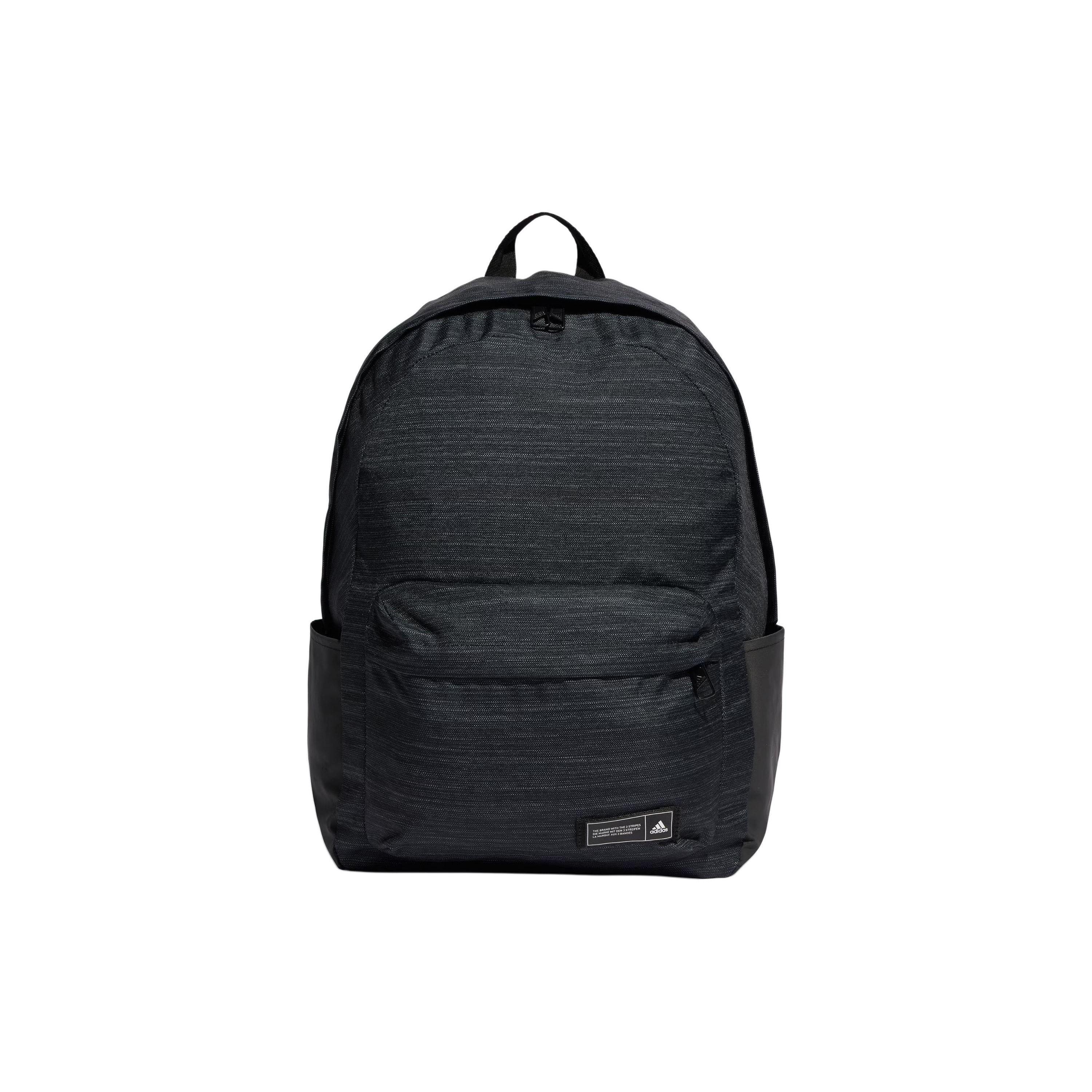 

Adidas Attitude Classic Casual Large Capacity Recycled Polyester Backpack Unisex Backpack Black Gray White IP9888 Black & Gray & White