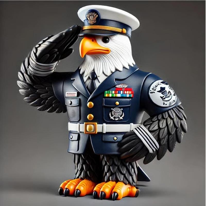 Eagle Tribute Sculpture,Veteran Thank You Table Top Statue for Memorial Day & Veterans Day Patriotic Home Office Decor (Army)