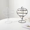 Elegant 50 Slot Heart Shape Earring Rack Jewelry Showcase Desktop Organizers for Ear Studs Chains Store Display Home