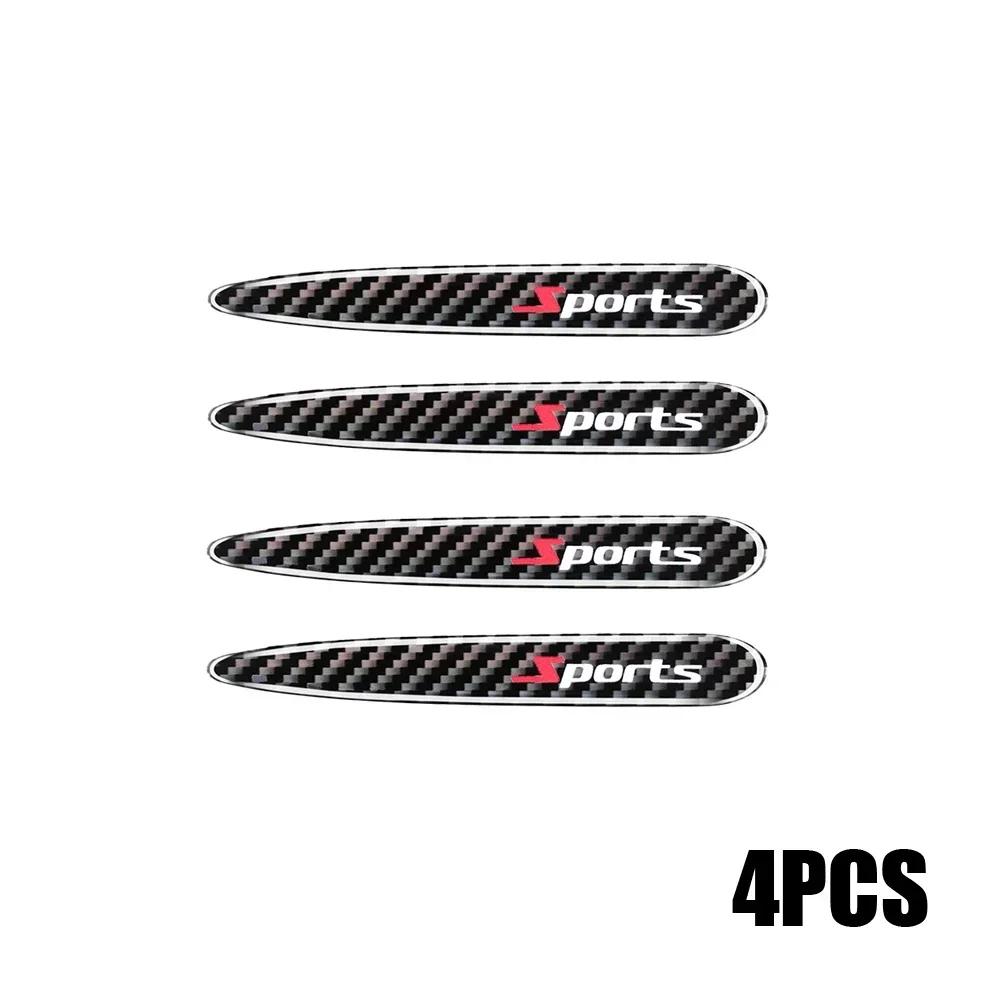 4 stücke Auto Türgriff Anti Scratch Aufkleber Carbon Faser Sport Schutz Aufkleber Dekor Aufkleber Auto Exterior Styling Zubehör