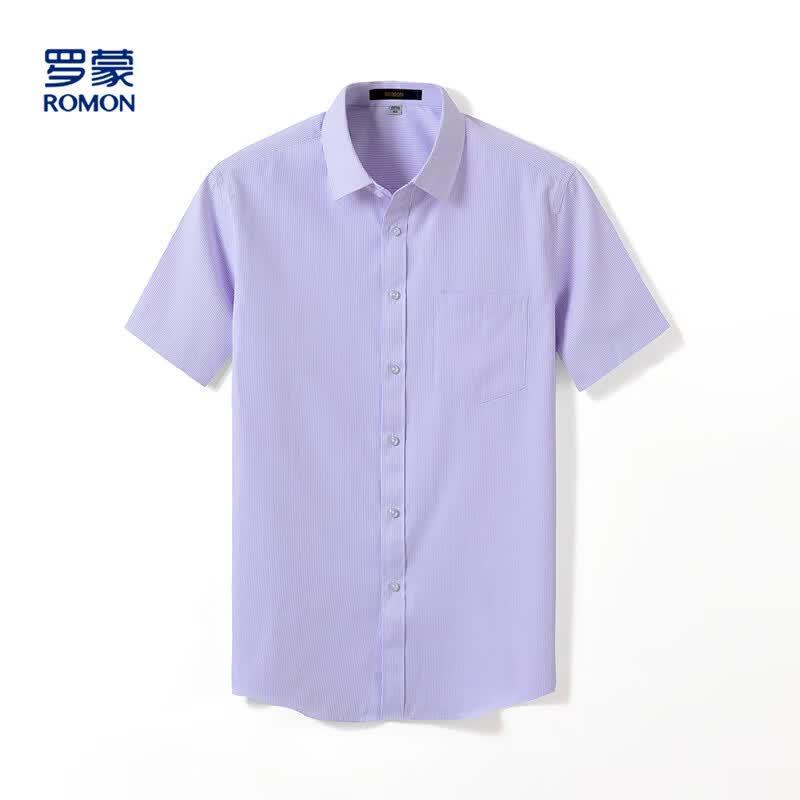 

Men s Classic Vertical Stripe Short Sleeve Shirt 40