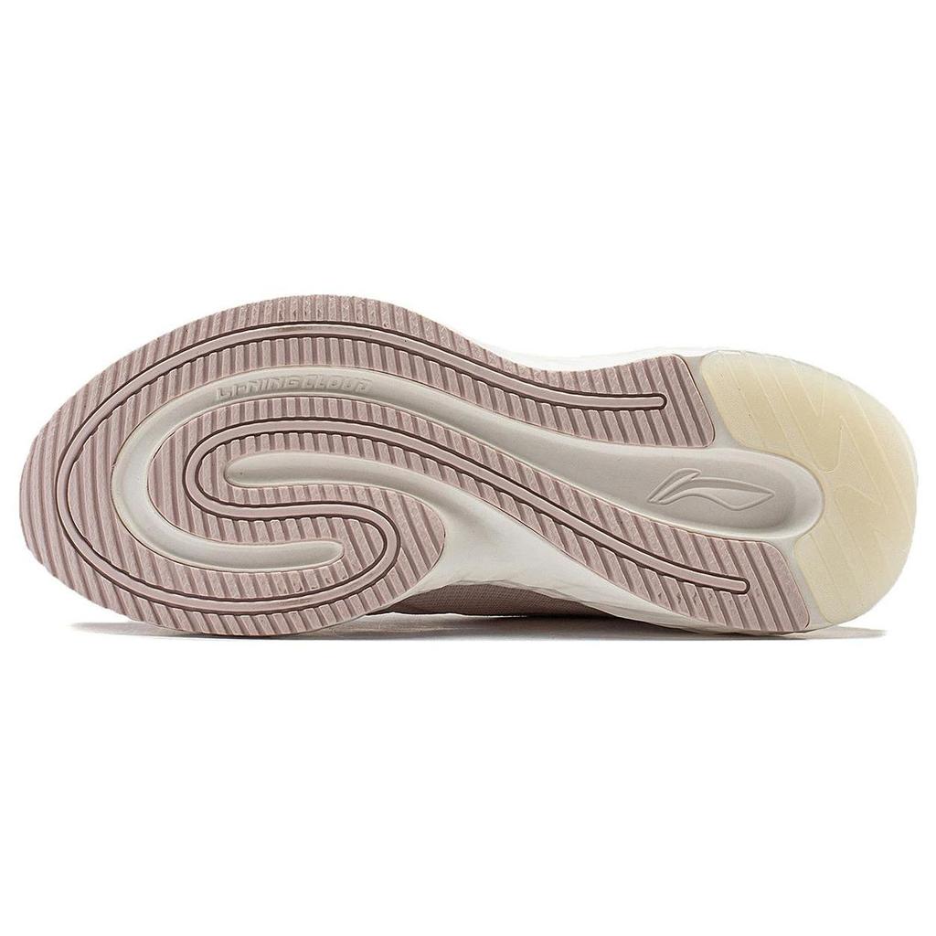 Li Ning Cloud Shield Comfortable Cushioning Impact Resistant Low top Running Shoes Women's Pink Purple ARST058-4