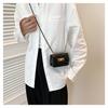Korean Style Retro Women's Diamond Pattern Chain Crossbody Bag 2025 - Trendy Fashion Casual Small Square Shoulder Bag