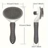 Dog and Cat Cleaning Face Comb, One-Button Hair Removal, Automatic Hair Removal, Pet Hair Removal Massage Comb, Cat and Dog Needle Comb Beauty