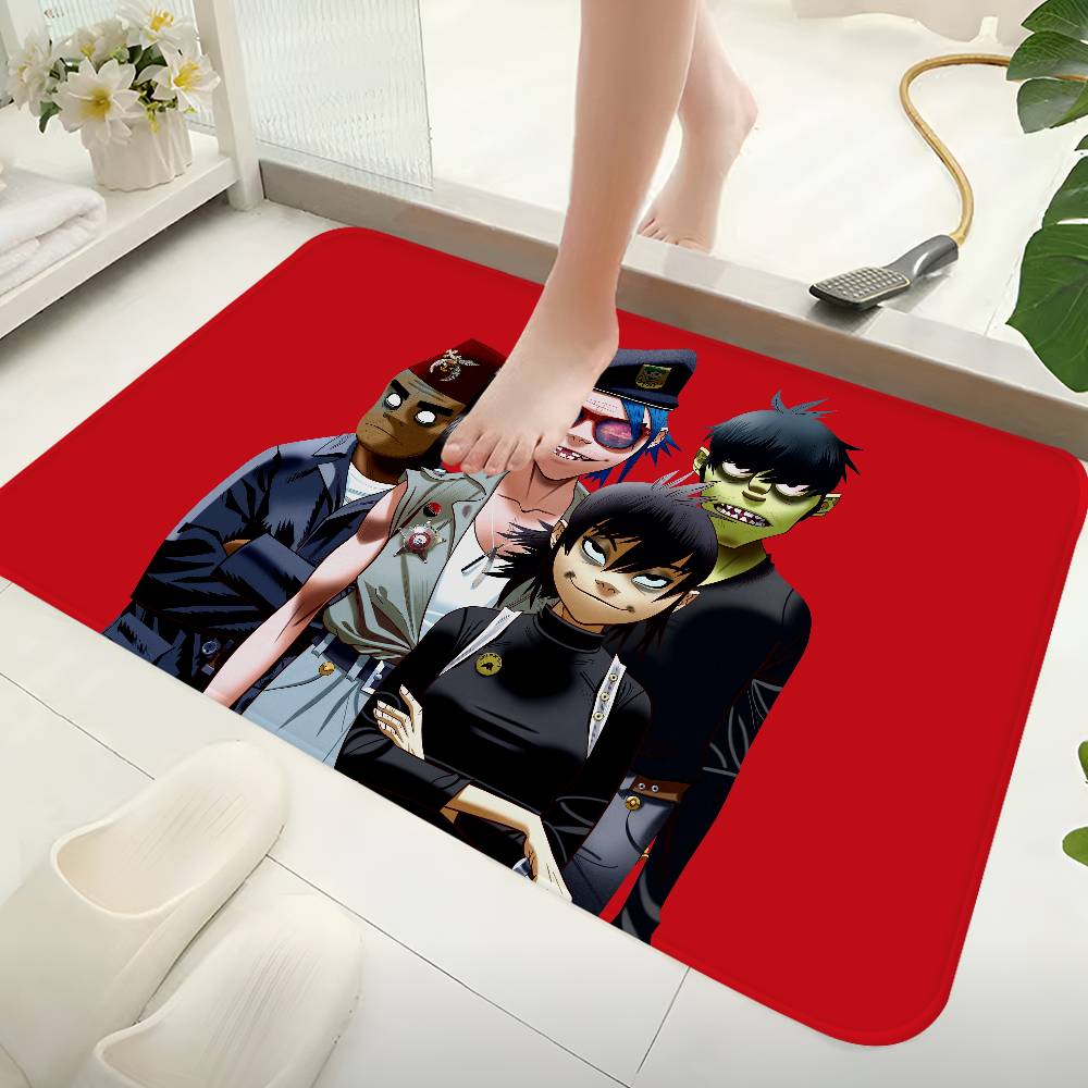 Music Cool Band G-gorillaz Room Mats Retro Multiple Choice Living Room Kitchen Rug Non-Slip Welcome Rug