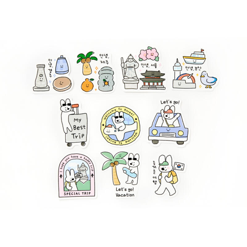Artbox “Tumbler Deco” Sticker Korea 2 Sheets & Korea Big Sticker Pack.