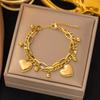 1 Stück Trend Kette Mehrlagiges Herz Armband, Geeignet für Damen Personalisierter Feiertagsparty Schmuck Geschenke
