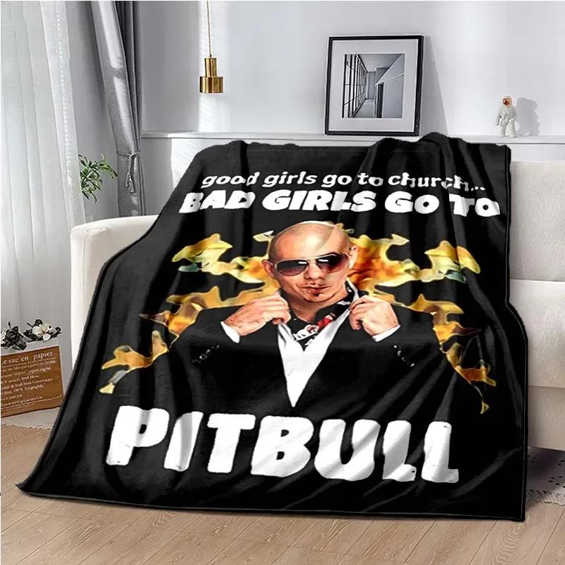 Decke Herr 305 Pitbull MR Worldwide Hippie Poster Gedrucktes Flanellkorn Handtuch Weicher Plüsch Sofa Bett Flauschige Decke