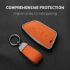 Aluminium Alloy Goatskin Car Key Case Cover For Bmw 1 3 5 7 Series X1 X3 X5 X7 F20 F48 F15 F16 G20 G28 G22 G23 G30 G12 Keychain