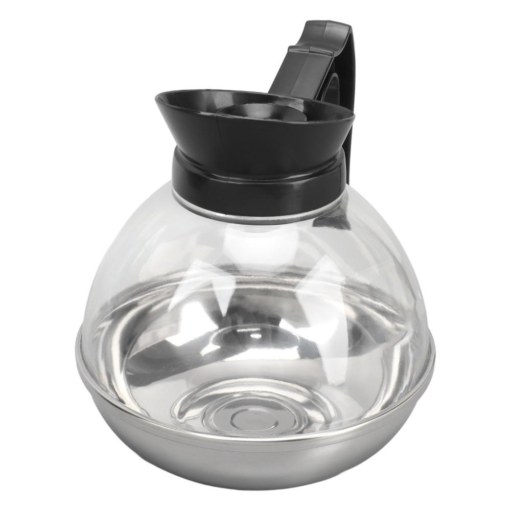 Stainless Steel Tea Pot Black Handle Tea Kettle Reusable Coffee Kettle  Coffee Making