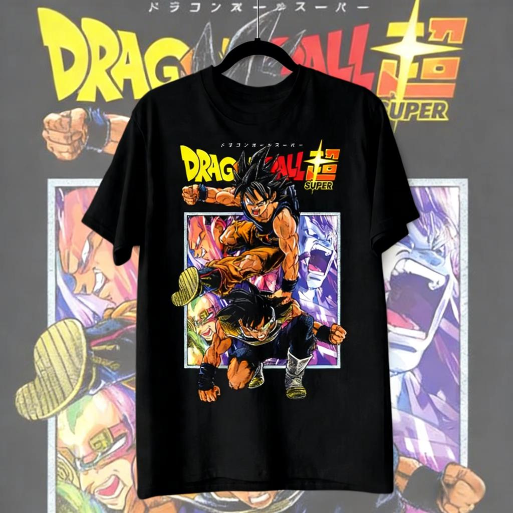 Dragon Ball 2026 New Hot Summer Super Goku Retro Tshirt Oversized Unisex Short Sleeve Anime Print for Men Women Kids Y2k