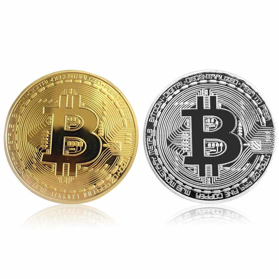 Buy Golden/Silver Bitcoin Physical Bitcoins Collection Collectible BTC at  affordable prices — free shipping, real reviews with photos — Joom