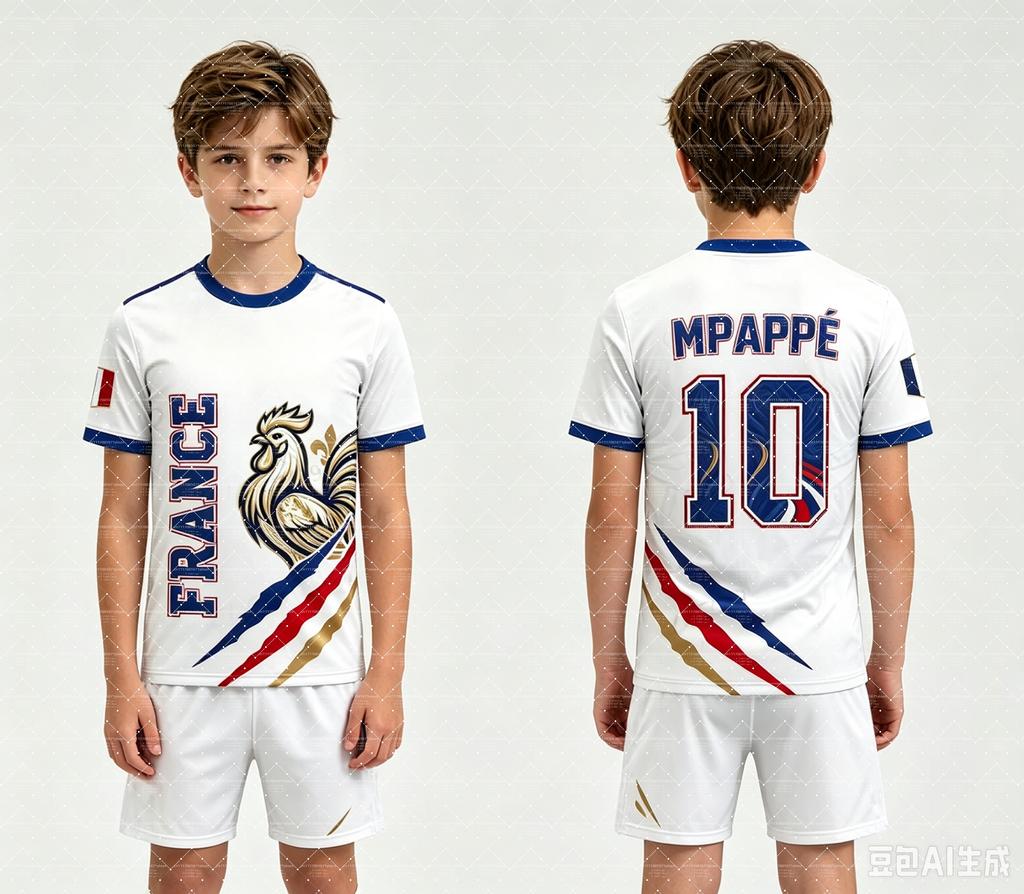 2026 Hotsale Special NO.10 Mbappé Football Jersey Shorts Set Women Men France Flag Fans Shirt and Shorts Summer Kids 2 Piece Set