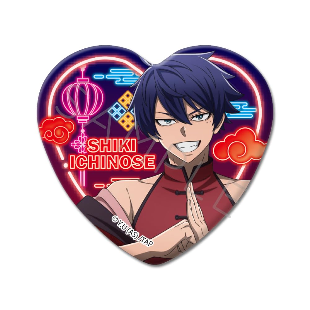 TV Anime [Tougen Anki] 2nd Edition Heart-Shaped Can Badges [8 Types in Total, Trading] 8-Piece Box