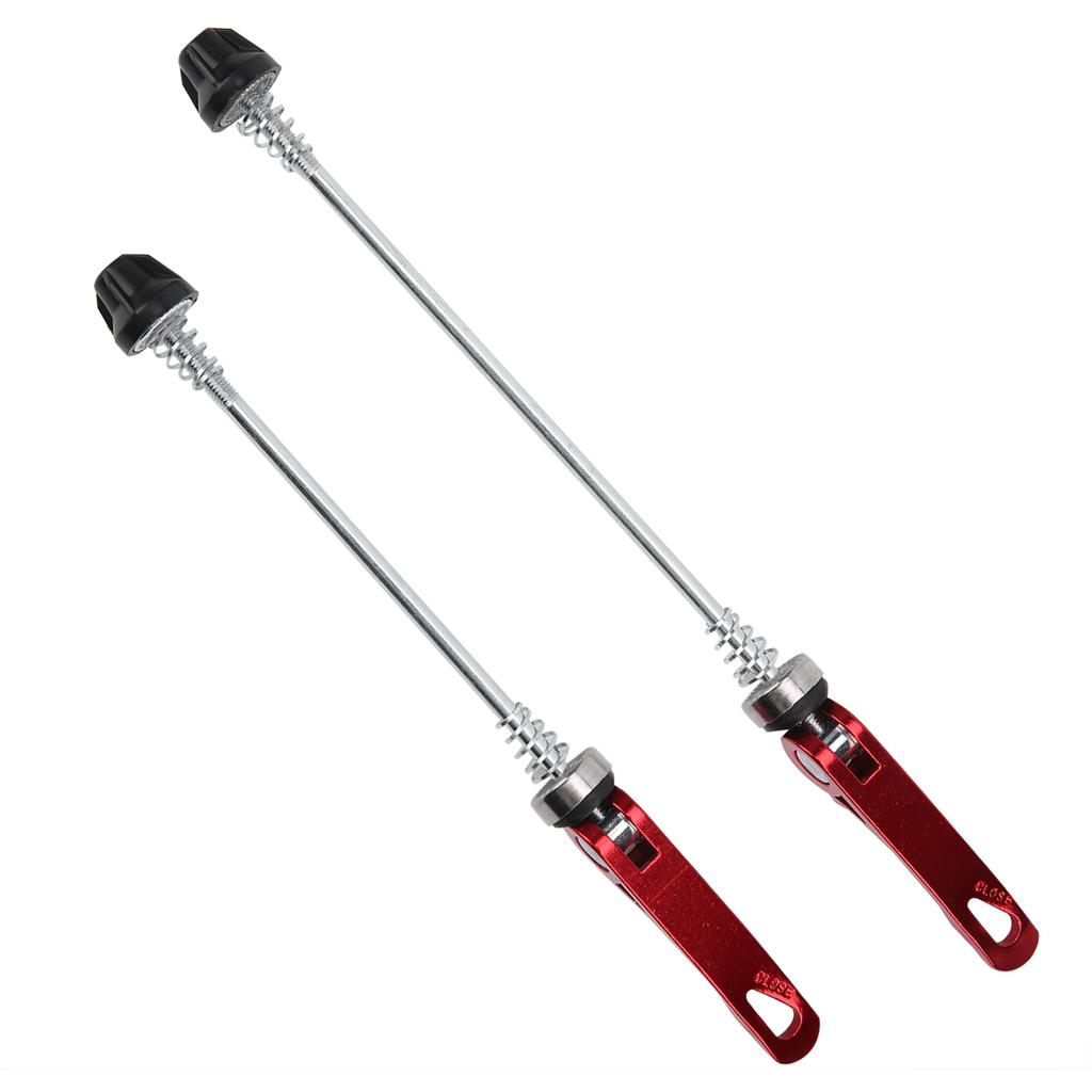 2pcs Road Mountain Bicycle Quick Release Skewers Bike Front Rear Skewer AccessoryRed