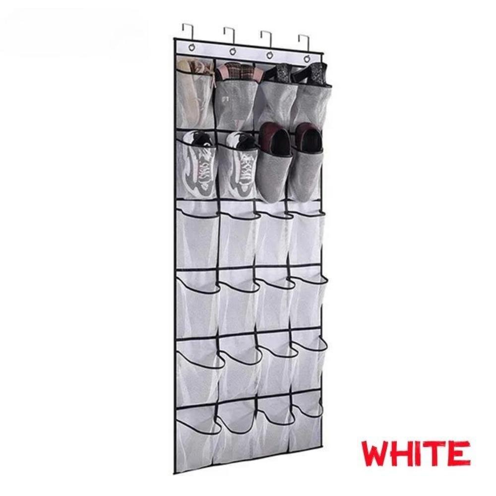 Mesh Cloth Shoes Sorting Storage Hanging Bag Over The Door Sundries Organizer Shoes Slippers Holder Bag