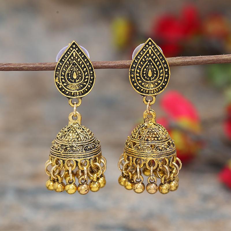 Vintage Indische Thailändische Vogel Laterne Quasten Ohrringe Temperamentvolle Weibliche Persönlichkeit Vielseitige Ohrringe Feiertags Ohrschmuck